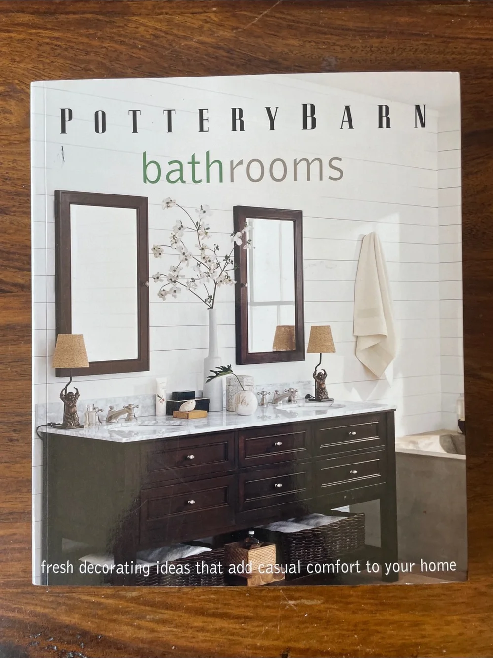 2 Pottery Barn Books Bathrooms (softcover) + Dining Spaces (hardcover)